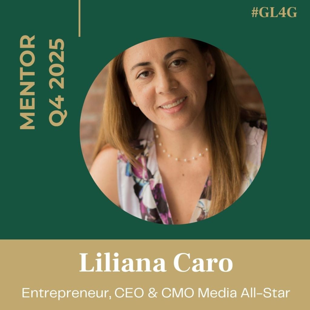 Portrait of Liliana Caro, a mentor for Q4 2025, showcasing her as an entrepreneur, CEO, and CMO Media All-Star.