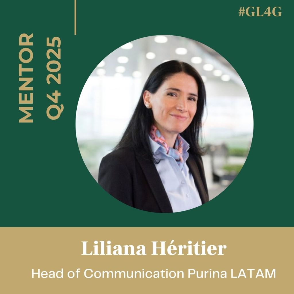 Portrait of Liliana Héritier, Head of Communication at Purina LATAM, featured as a mentor for Q4 2025.