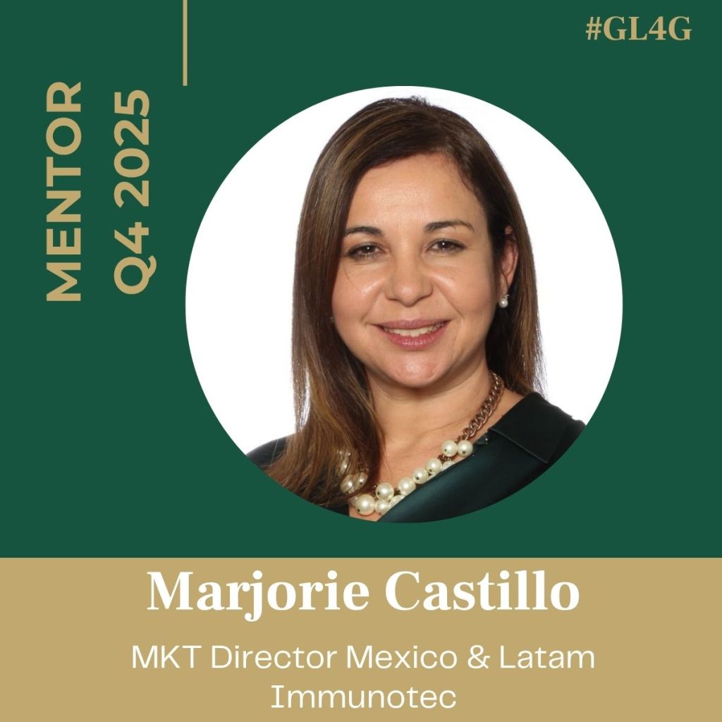Portrait of Marjorie Castillo, MKT Director for Mexico and Latam at Immunotec, featured as a mentor for Q4 2025.