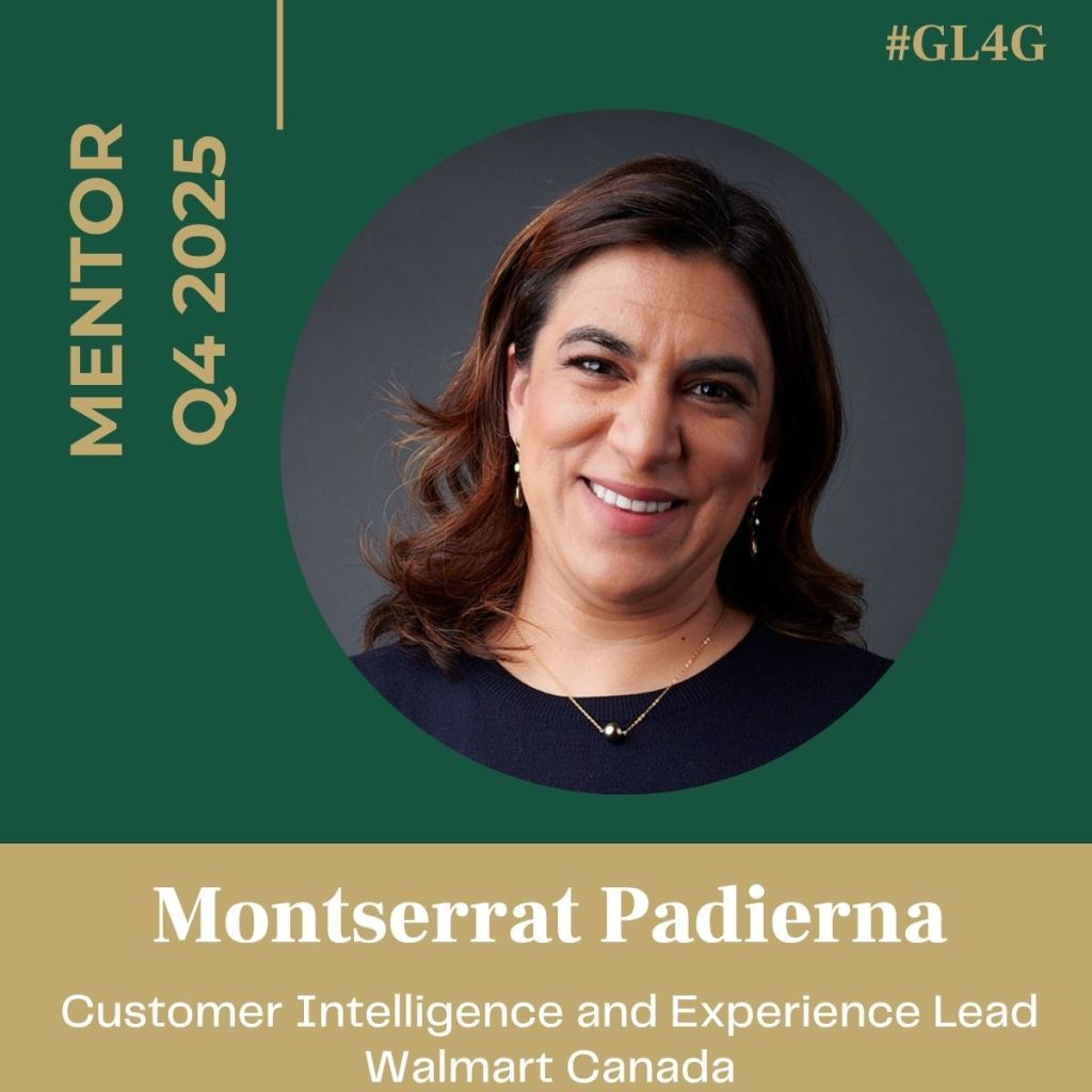 Portrait of Montserrat Padierna, Customer Intelligence and Experience Lead at Walmart Canada, featured as a mentor for Q4 2025.