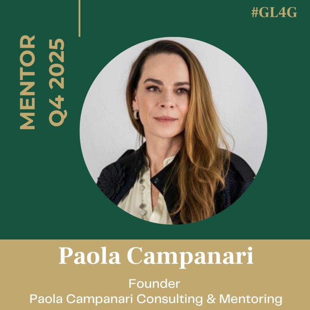 Portrait of Paola Campanari, founder of Paola Campanari Consulting & Mentoring, featured as a mentor for Q4 2025.