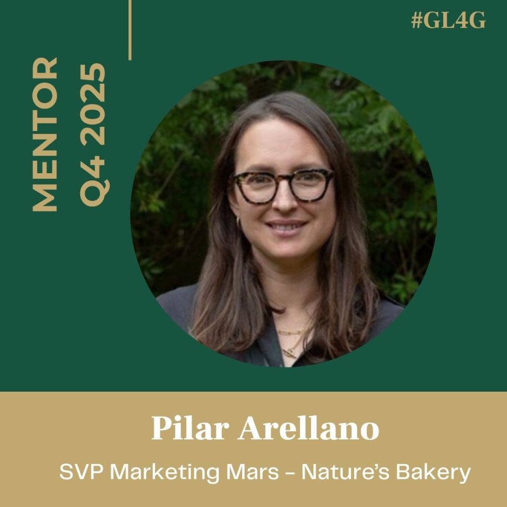 Image of Pilar Arellano, SVP Marketing at Mars - Nature's Bakery, featured as a mentor for Q4 2025.