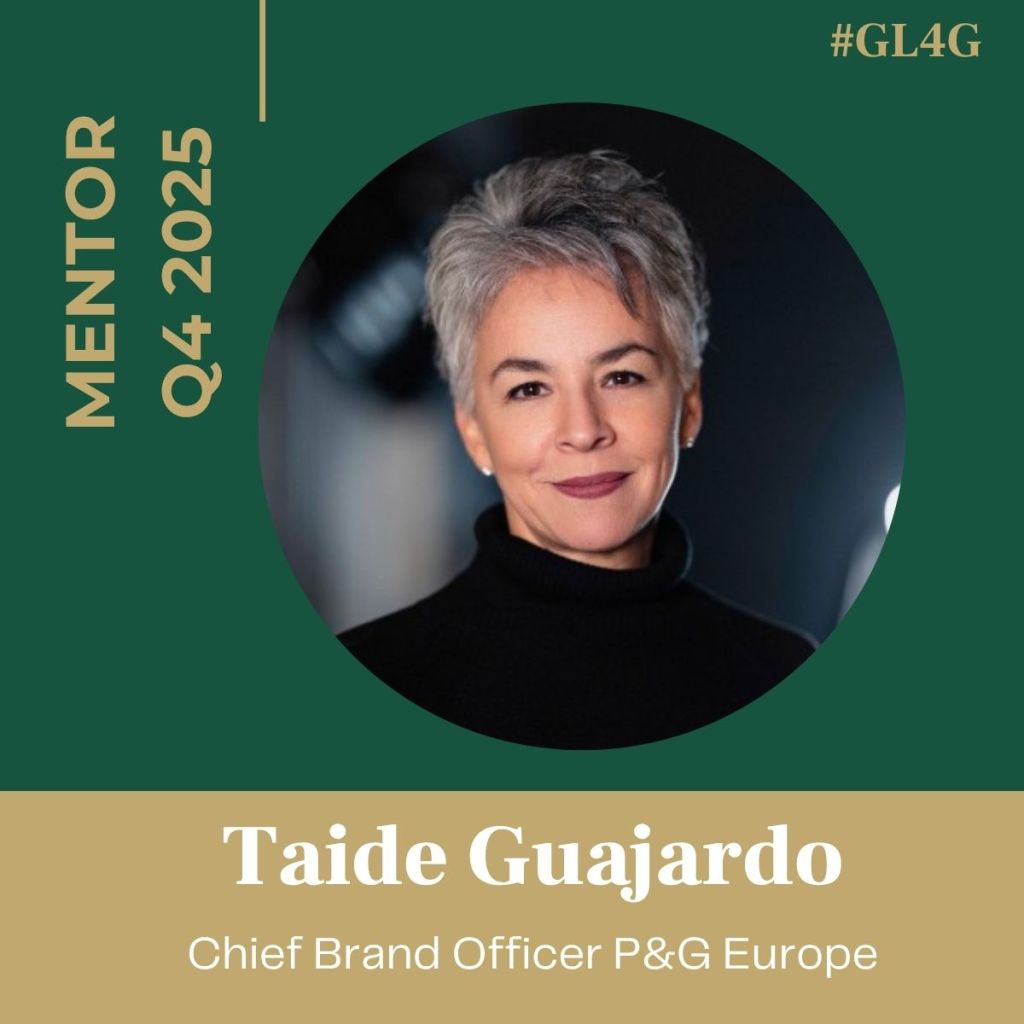 Portrait of Taide Guajardo, Chief Brand Officer at P&G Europe, featured as a mentor for Q4 2025.